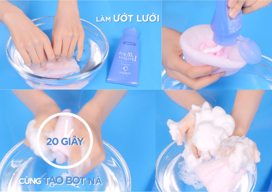 Hướng Dẫn Tạo Bọt Sữa Rửa Mặt Hiệu Quả Nhất