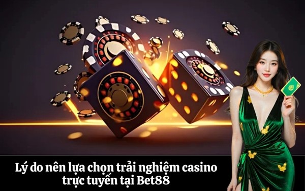 Tổng hợp các trò chơi casino trực tuyến hấp dẫn tại Bet88